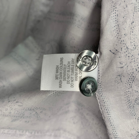 PAUL SMITH Size M Purple Lavender Floral Cotton Long Sleeve Shirt