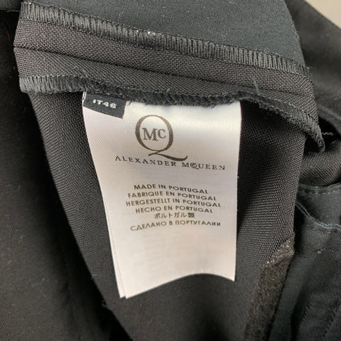 MCQ by ALEXANDER MCQUEEN Size 40 Black Wool / Mohair Shawl Collar Sport Coat