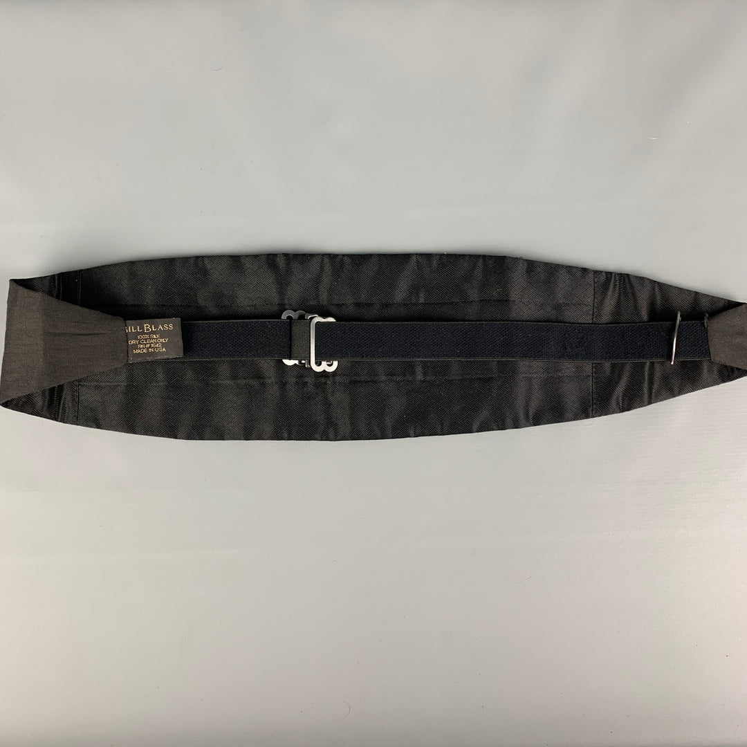 BILL BLASS Black Silk Cummerbund