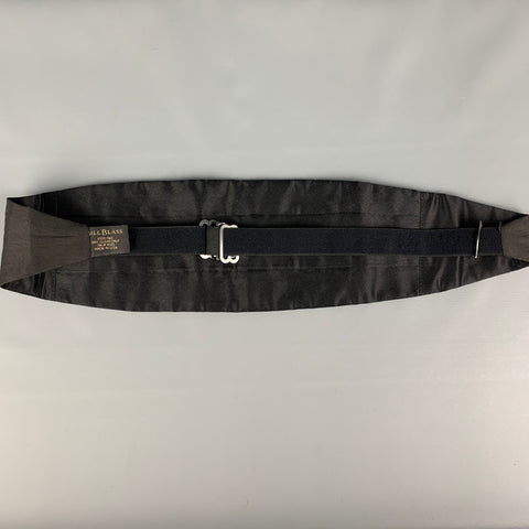 BILL BLASS Black Silk Cummerbund