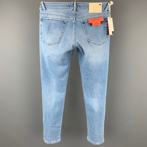 MC DENIMERIE Size 28 Light Blue Wash Cotton Button Fly Jeans