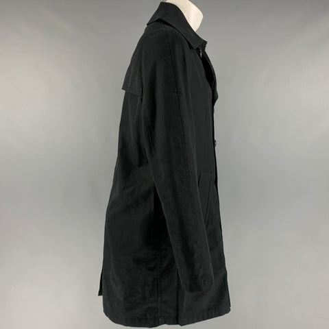 ADAM KIMMEL Taille M Trench-coat double boutonnage en coton noir