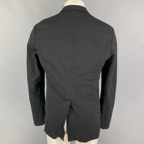 COMME des GARCONS HOMME Size L Black Cotton Blend Sport Coat