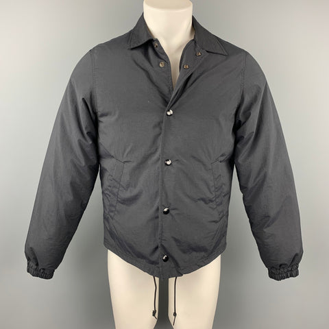 COMME des GARCONS x GANRYU Size M Black Nylon Snaps Jacket