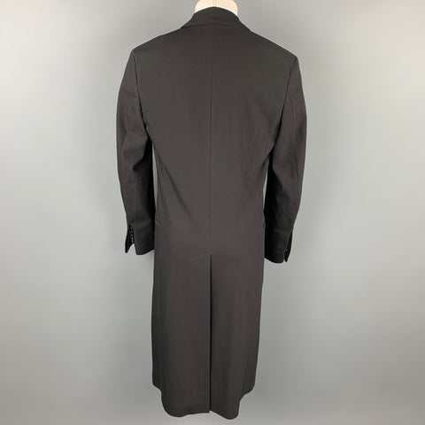 PAUL SMITH Size M Black Wool / Polyamide Double Breasted Tuxedo Coat