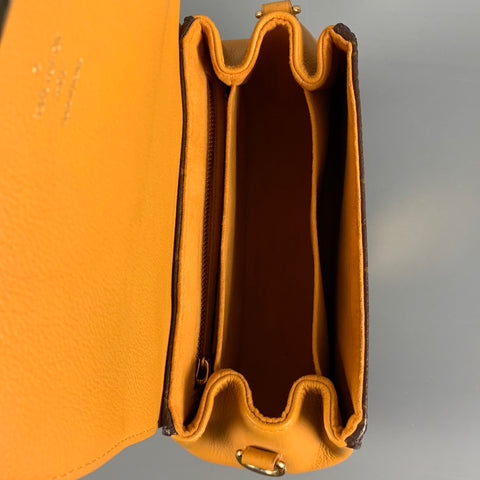 LOUIS VUITTON Brown Beige Monogram Leather Cross Body Handbag