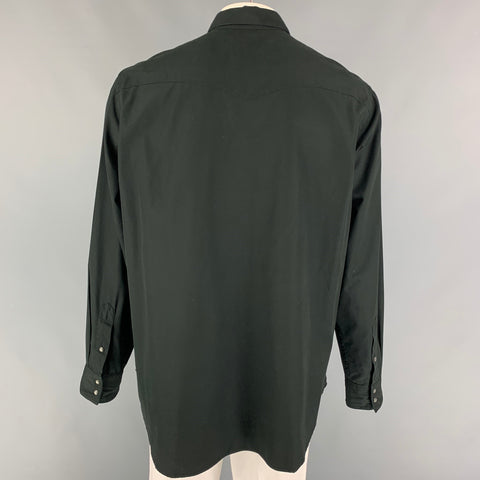 POLO by RALPH LAUREN Size XL Black Cotton Classic Western Shirt