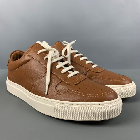 COMMON PROJECTS 'WOMAN by' Size 8 Tan Leather Low Top Sneakers