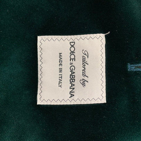 DOLCE & GABBANA S/S 18 Size 38 Green & Red Floral Silk / Cotton Sport Coat