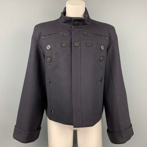 GAULTIER2 par JEAN PAUL GAULTIER Taille US 10 Veste marin en laine / polyester marine