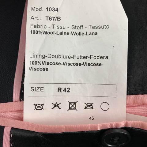 PAUL SMITH Taille 42 Manteau de sport à revers en laine noire