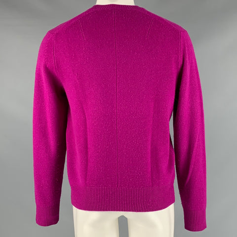 RAG & BONE Size M Pink Fuchsia Cashmere Crew-Neck Pullover