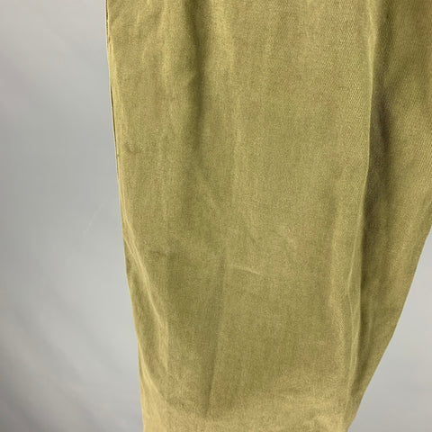 A.P.C. Size 34 Green Cotton Jean Cut Casual Pants