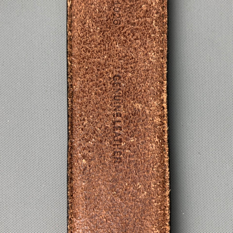 COLE HAAN Size 38 Brown Tan Perforated Leather Belt