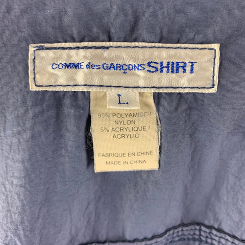 COMME des GARCONS Chest Size L Blue Nylon/Acrylic Windbreaker Jacket