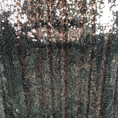 C'N'C by CoSTUME NATIONAL Size 6 Blue & Silver Sequin Black Bow Collar Dress