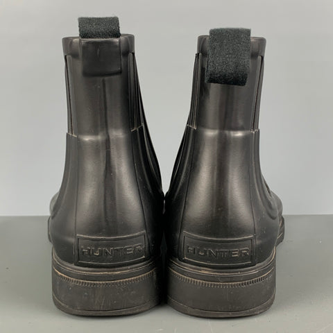HUNTER Talla 9 Botines de goma negros