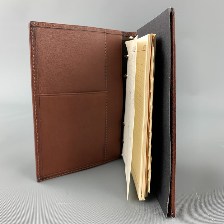 BALLY Brown Leather Rectangle Agenda