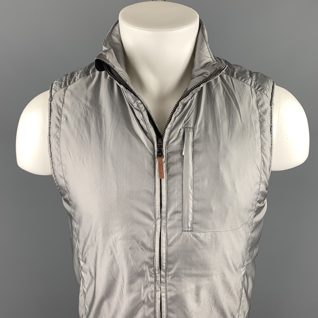 POLO GOLF Chest Size S Grey Nylon / Polyester Zip Up Vest