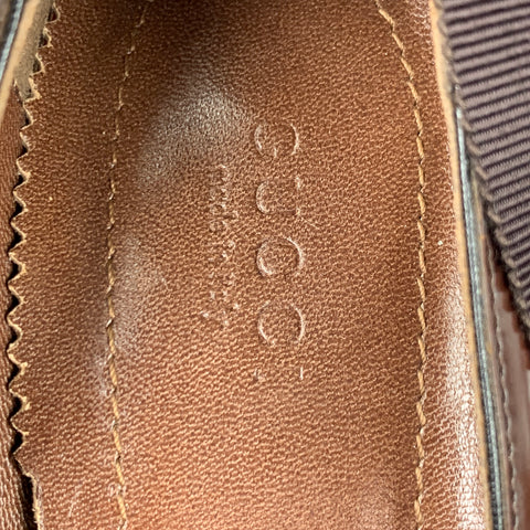 GUCCI by TOM FORD Size 6.5 Brown Leather Ribbon Strap Pumps