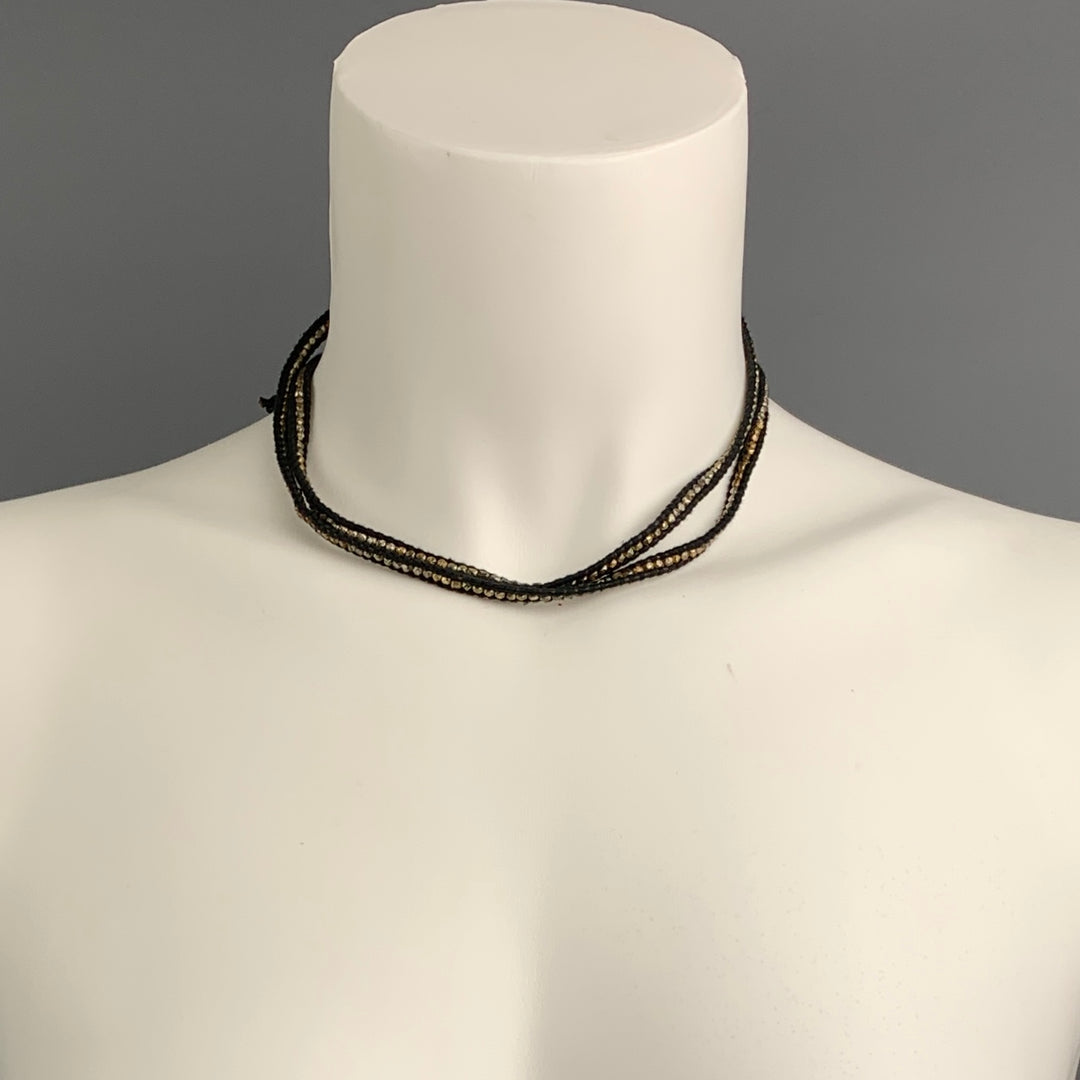 CHAN LUU Brown Leather Sterling Silver Necklace