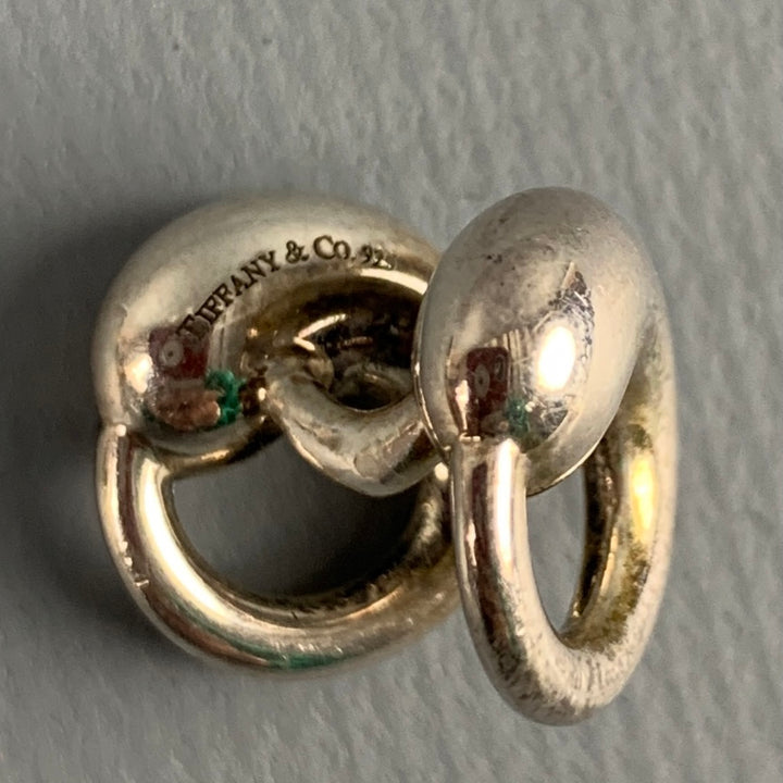TIFFANY & CO. Silver Eternal Circle Sterling Silver Cuff Links