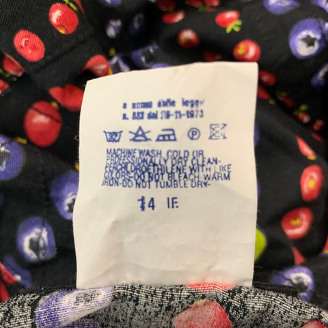 VERSACE JEANS COUTURE Size L Black Red Dots Cotton Vest
