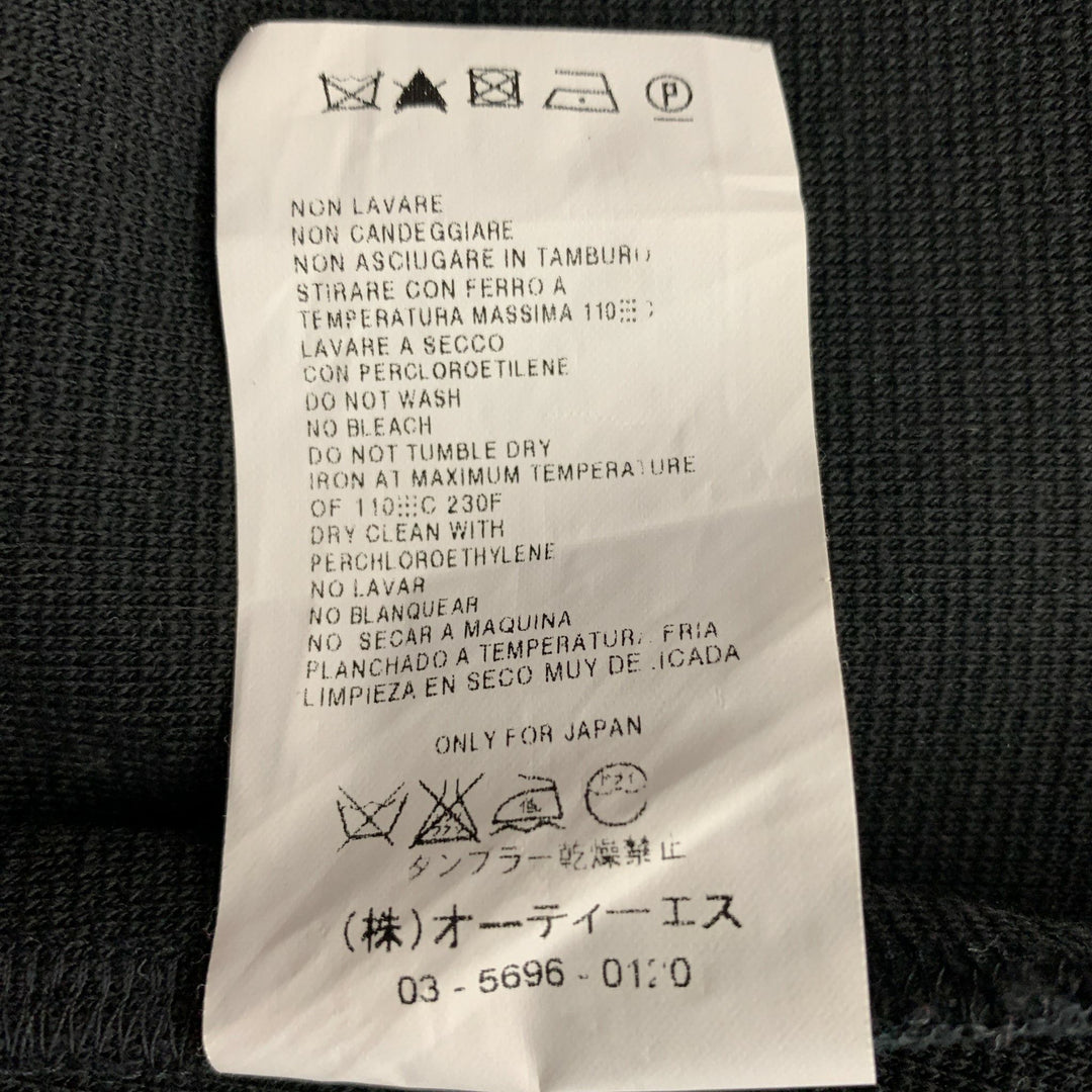 MAX MARA Size M Black Wool &  Acrylic Coat