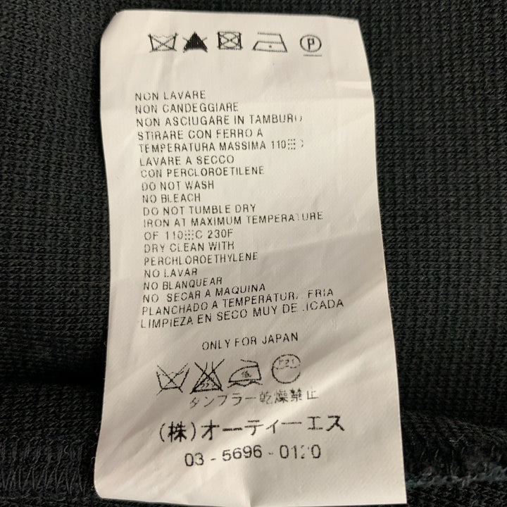 MAX MARA Size M Black Wool &  Acrylic Coat