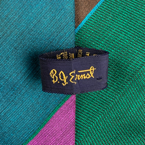 CAPWELL'S Multi-Color Stripe Wool Blend Tie