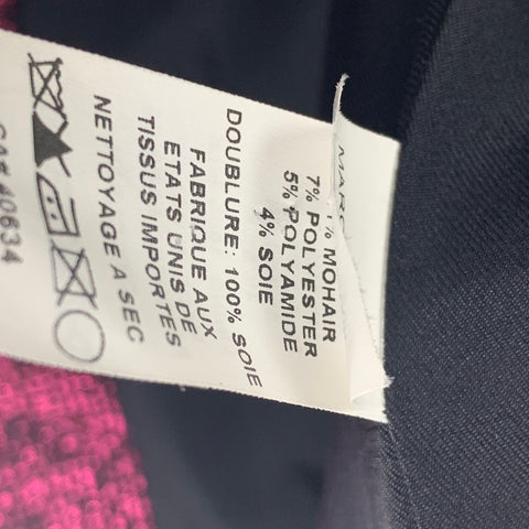 MARC JACOBS Veste croisée texturée en laine mélangée rose