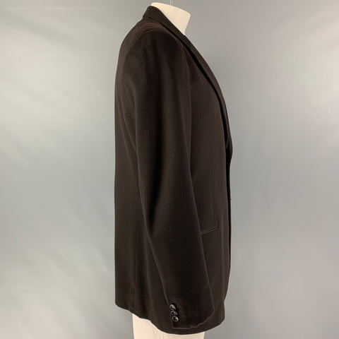 ARMANI COLLEZIONI Chest Size 44 Brown Cashmere Single breasted Sport Coat