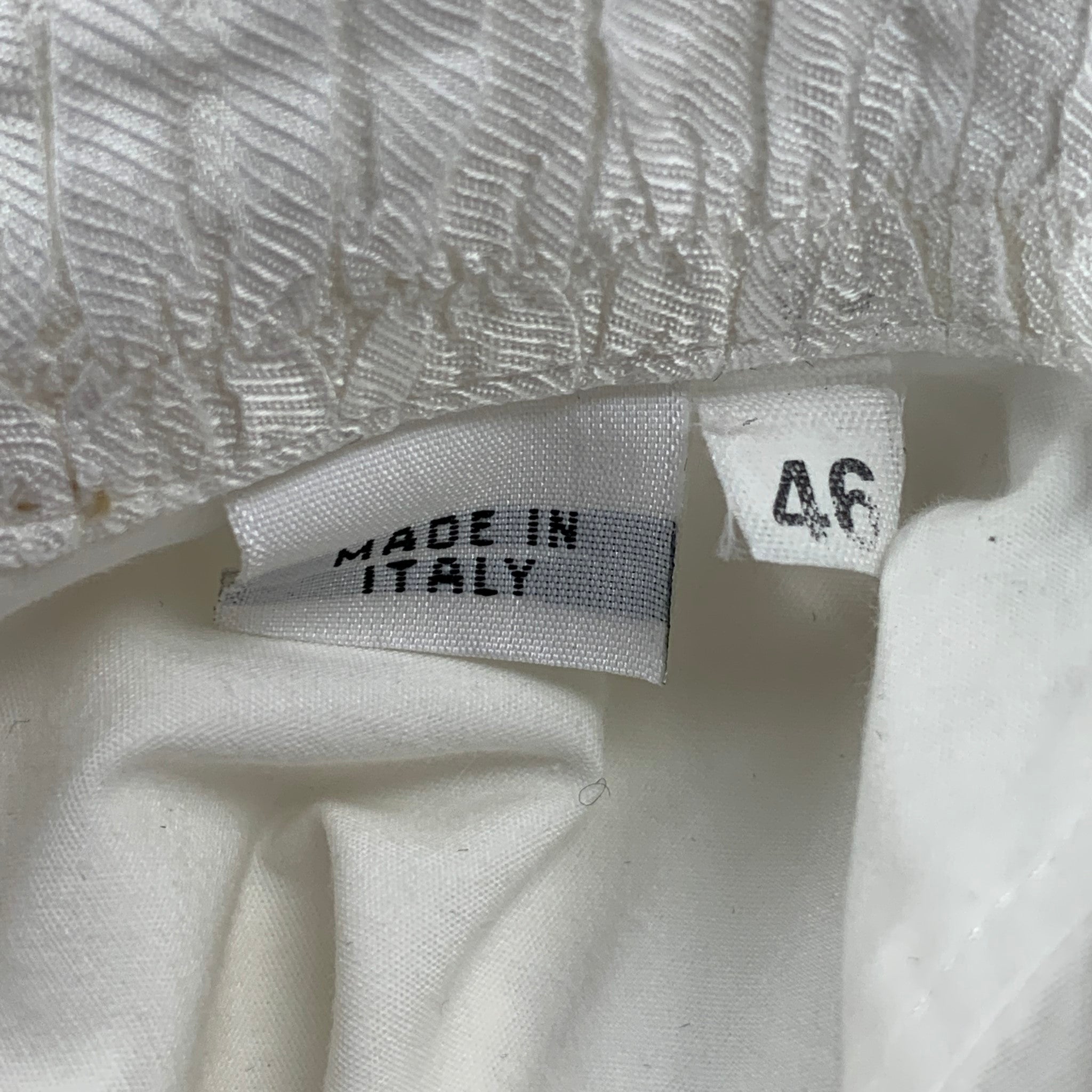 JOHN GALLIANO SS 07 Size XS White Dr Feel Good Graphic Cotton Long