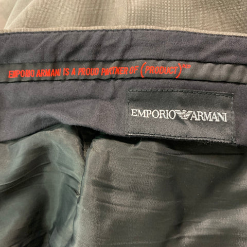 EMPORIO ARMANI Size 42 Taupe Solid Wool Notch Lapel Suit