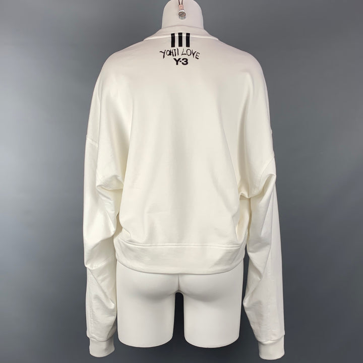 Y-3 by YOHJI YAMAMOTO Size S White Cotton Cropped Casual Top