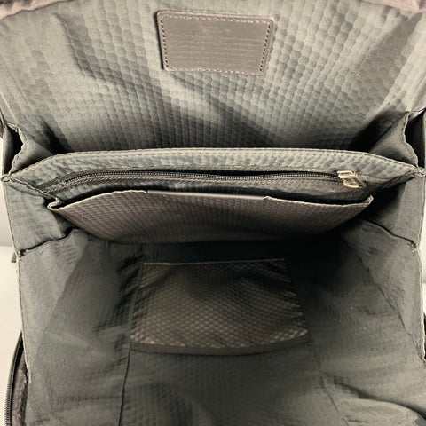 TUMI Black White Mixed Materials Mesh Backpack Bags