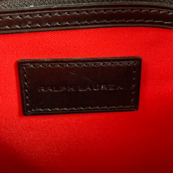 RALPH LAUREN Purple Label Black Leather Briefcase