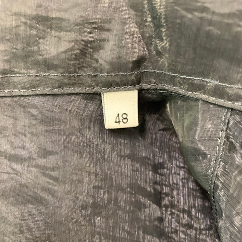 OUR LEGACY Size S Grey Sheer Polyamide Blend Oversized Long Sleeve Shirt