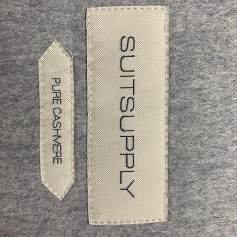 SUIT SUPPLY Size M Grey Quilted Cashmere Notch Lapel Vest