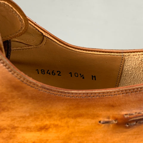 MAGNANNI Size 10.5 Brown Burnished Leather Lace Up Canela Shoes