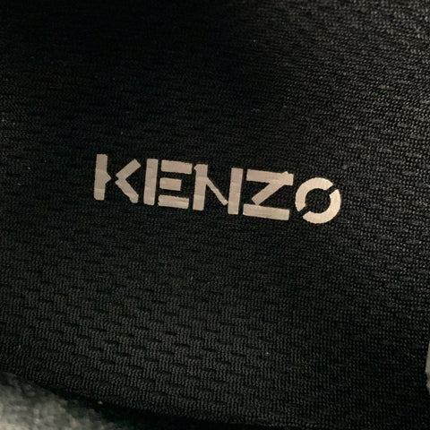 KENZO Size 11 Black Mesh Suede Low Top Sneakers