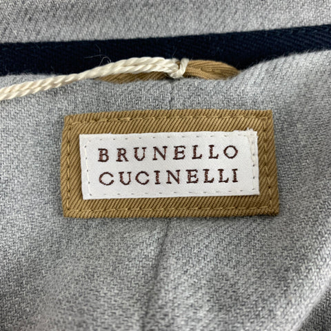 BRUNELLO CUCINELLI Size XL Khaki Quilted Polyester Nylon Vest