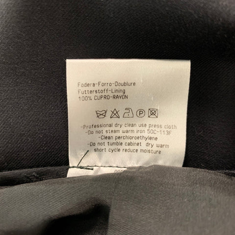 CALVIN KLEIN COLLECTION Taille 38 Smoking à revers en laine unie noire