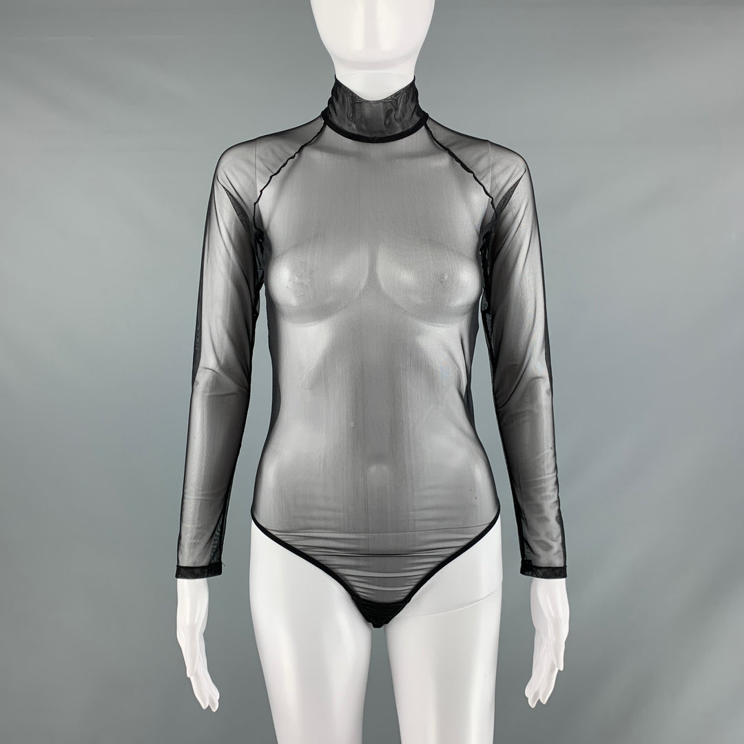 Mesh Nylon Long Sleeve Bodysuit – The House of Stylez