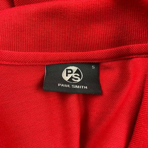 PS by PAUL SMITH Size S Red Pique Buttoned Polo