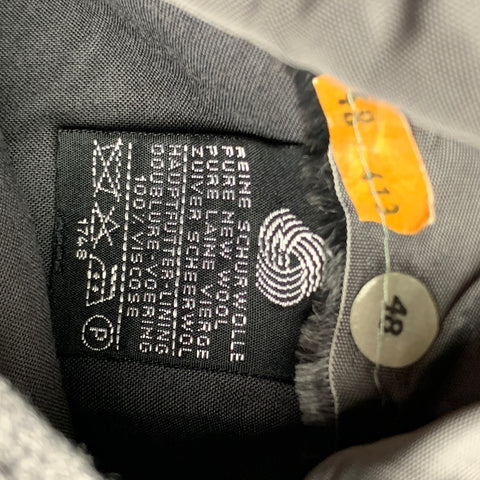 ROFAN TRACHT Size 38 Grey Embroidery Wool Lapel Sport Coat