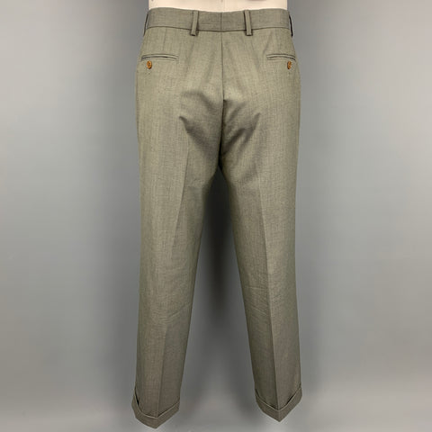 PAUL SMITH The Byard Size 44 Regular Grey Wool Notch Lapel Suit