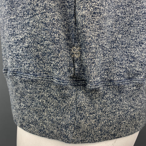 45rpm Size M Gray & Navy Heather Cotton Jersey V-Neck Vest