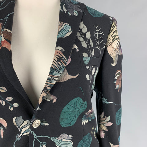 VERSUS de GIANNI VERSACE Talla 12 Chaqueta con estampado multicolor Blazer