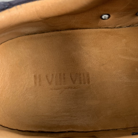 II VIII VIII Talla 8 Zapatillas de deporte de ante y malla azul marino